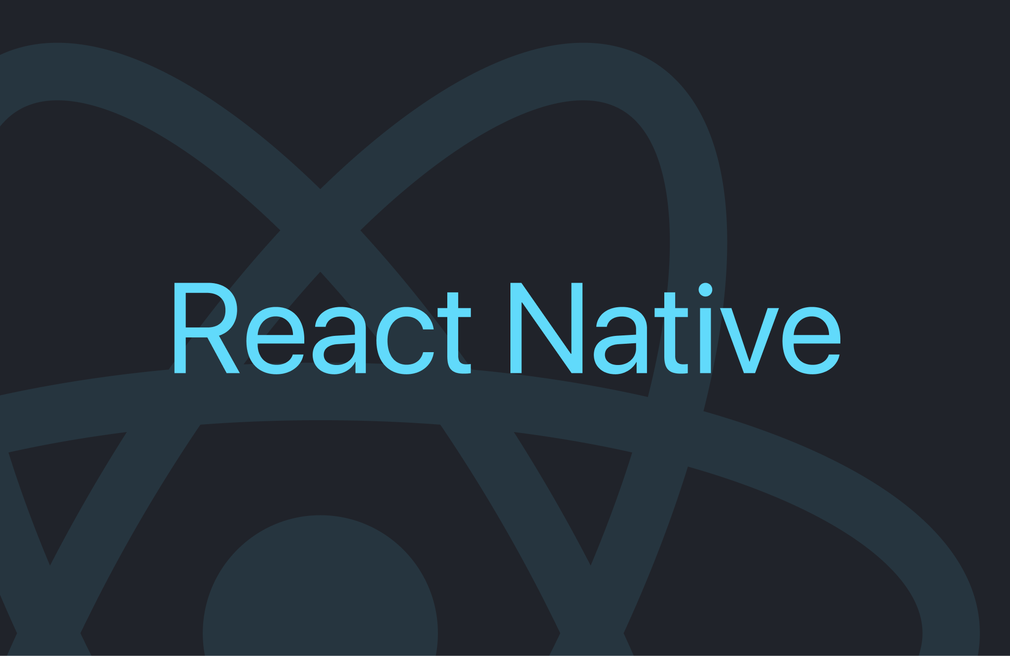 react native text overlaid on a translucent react logo