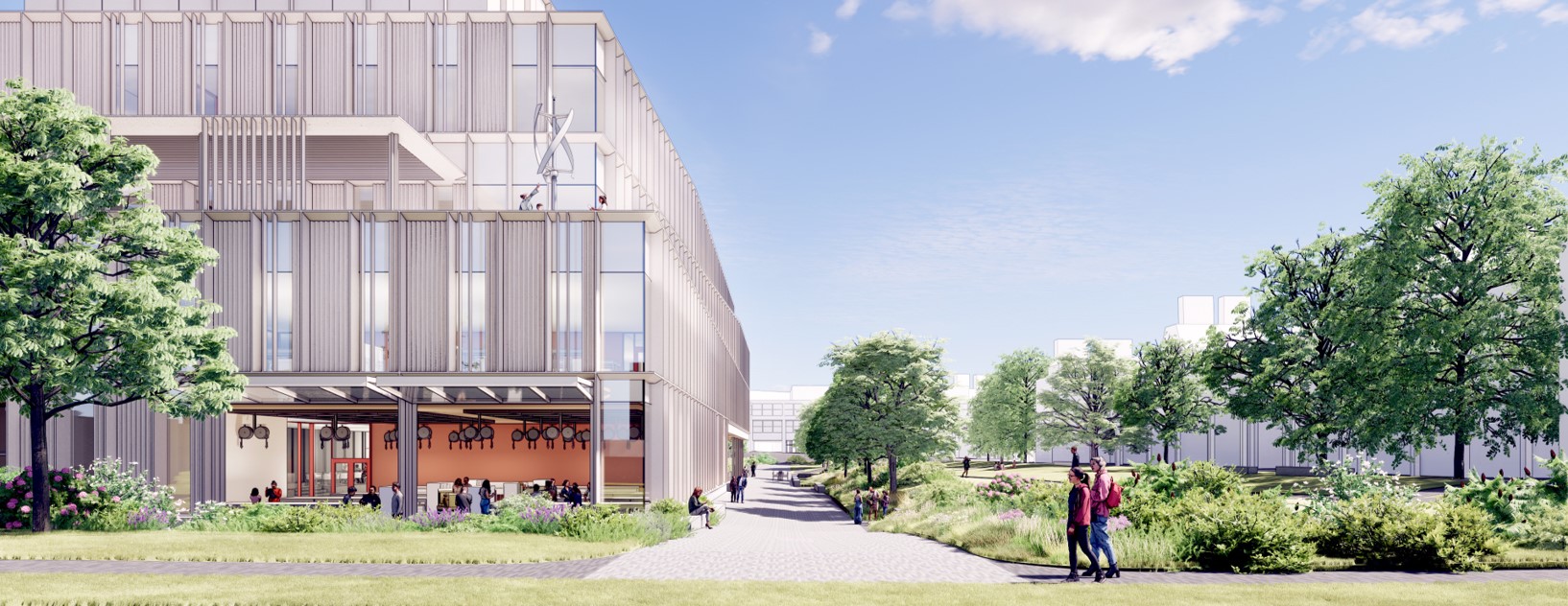 Future Hudson Hall exterior rendering