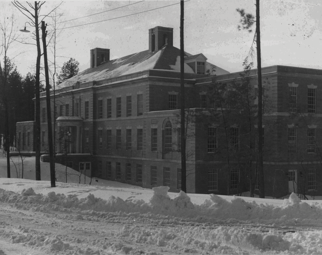 Hudson Hall exterior, historical photograph