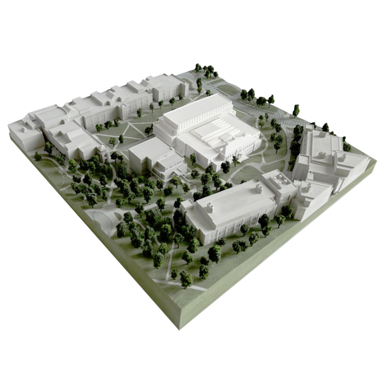 Hudson Hall isometric architectural rendering