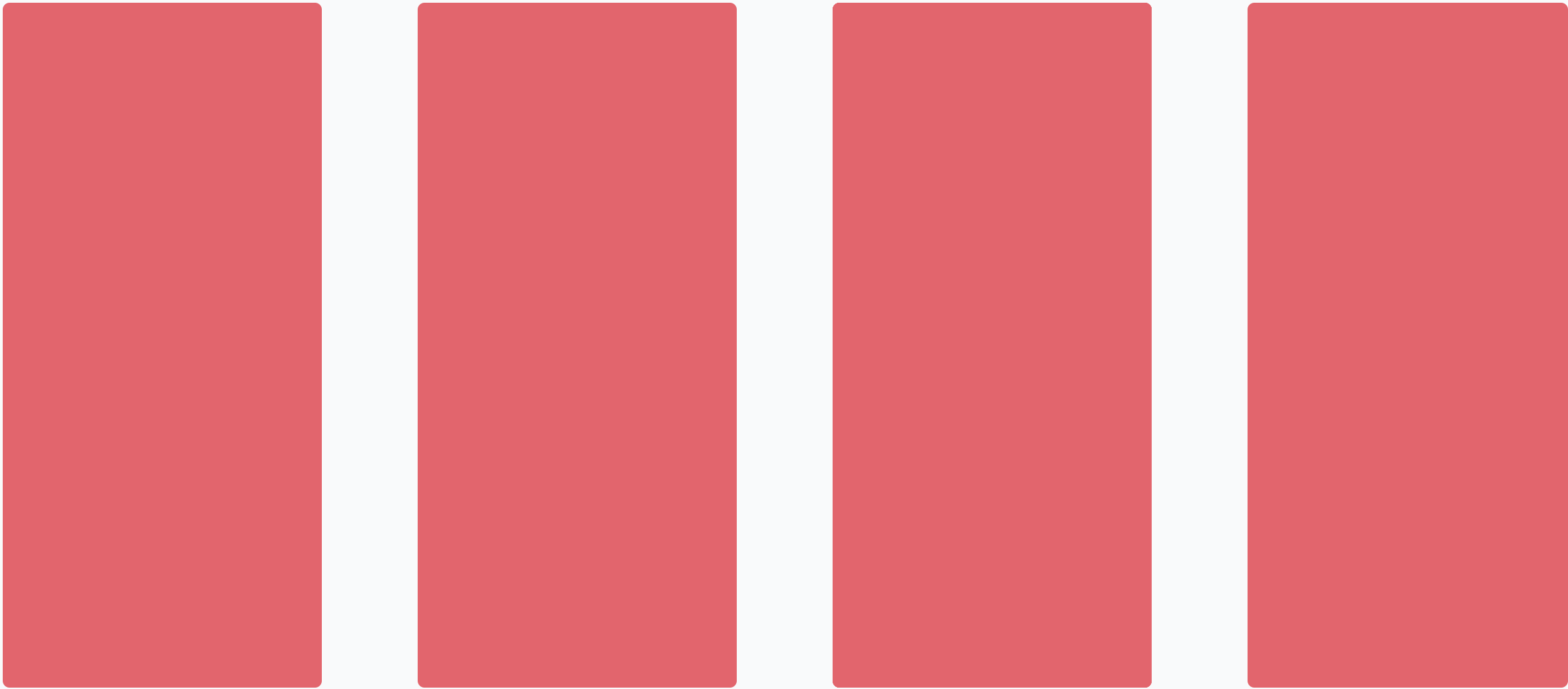 4 red columns