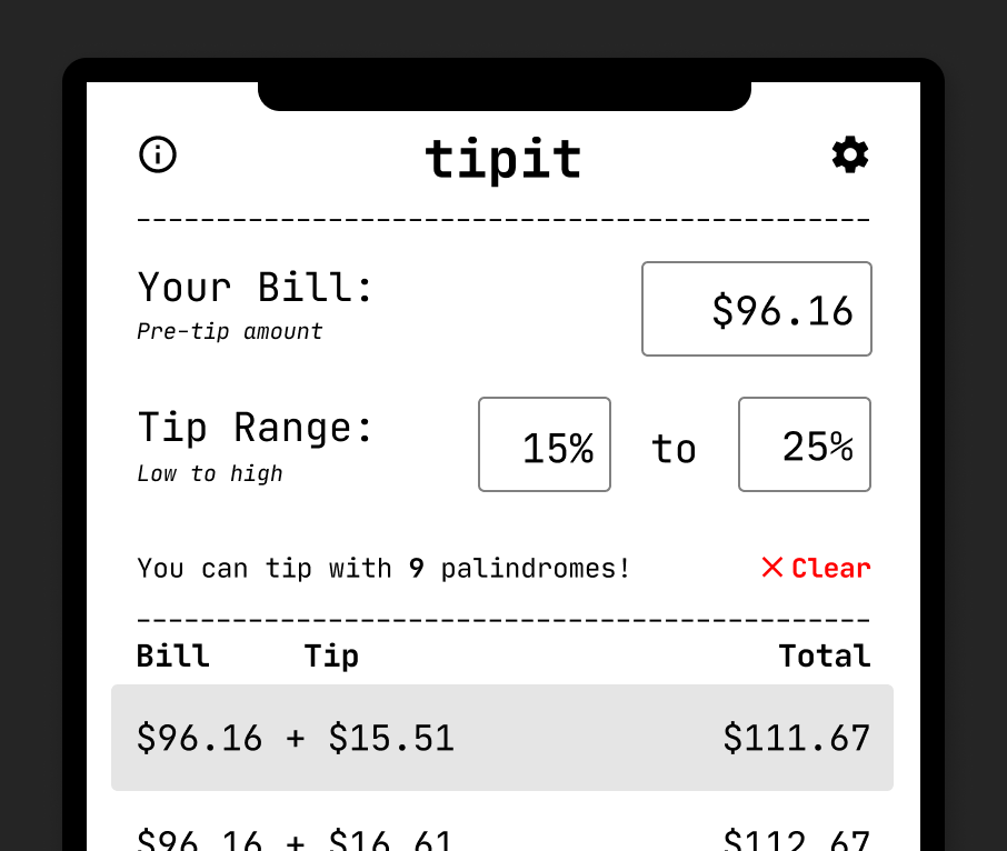 tipit screenshot