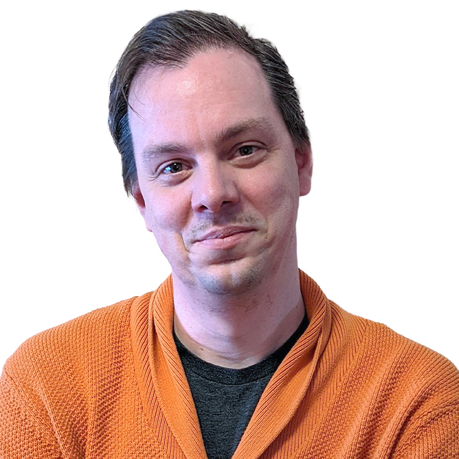 Darrin Mack profile image on white background