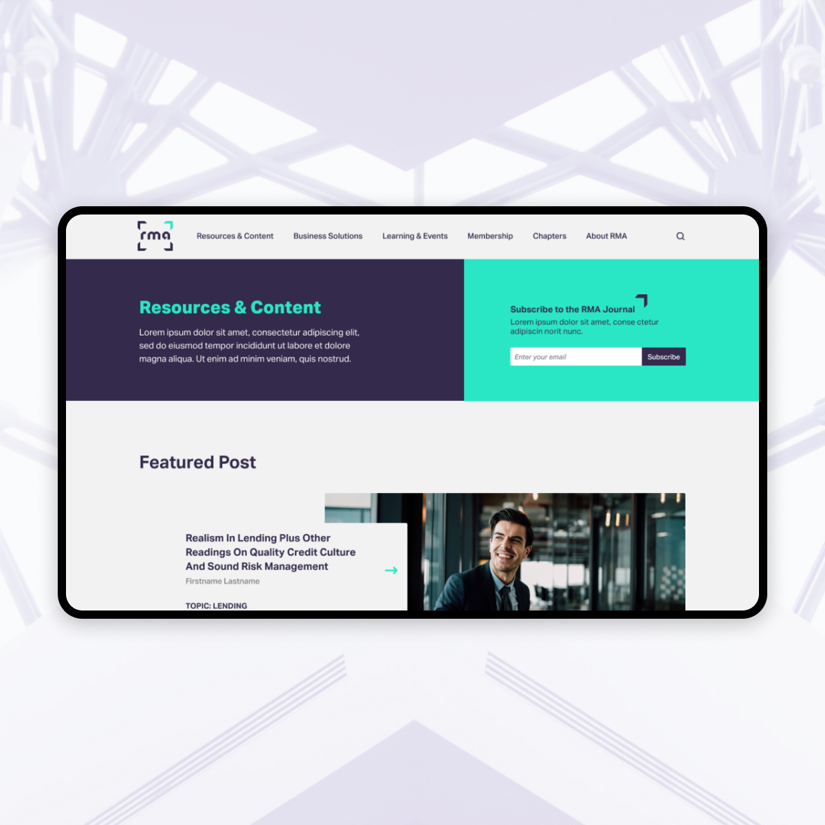 Risk Management Association homepage