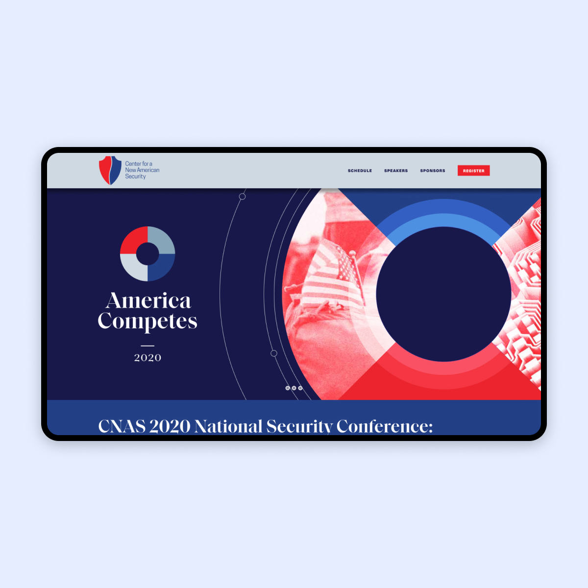 CNAS conference site homepage