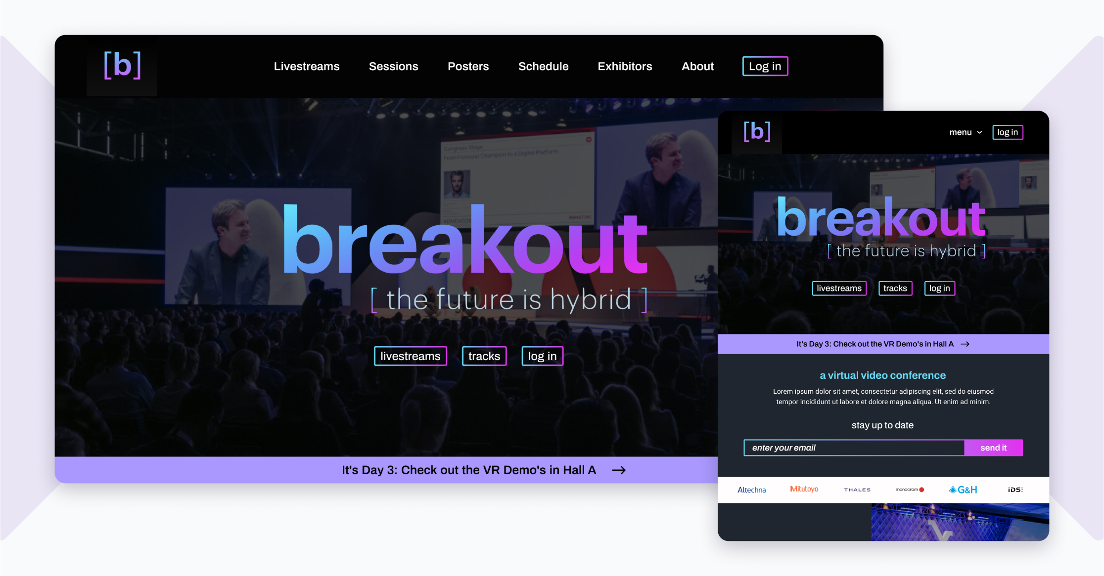 Warp Speed prototype homepage