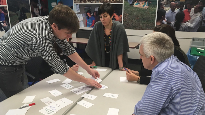 Sean leading a client workshop