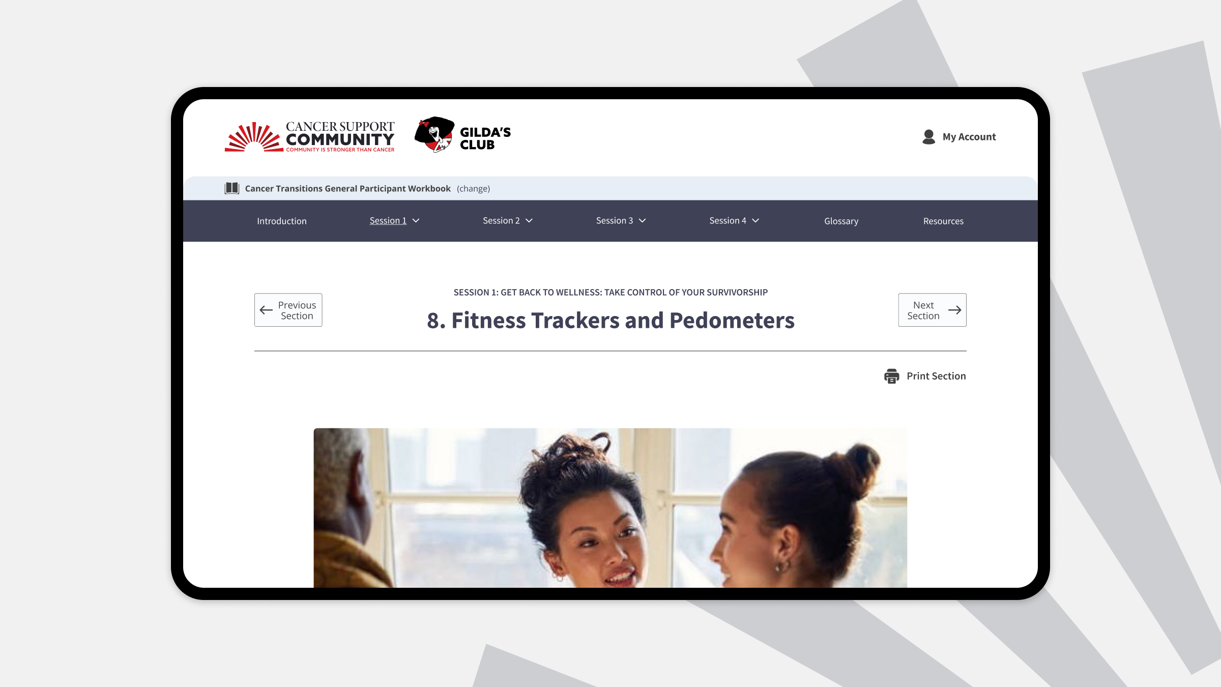 Cancer Support Community portal homepage