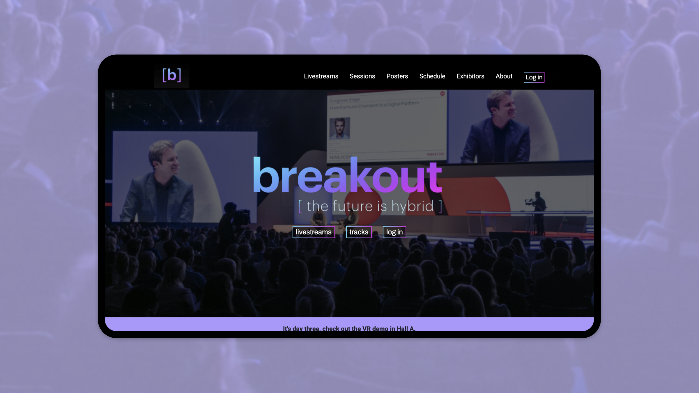 Warp Speed prototype homepage