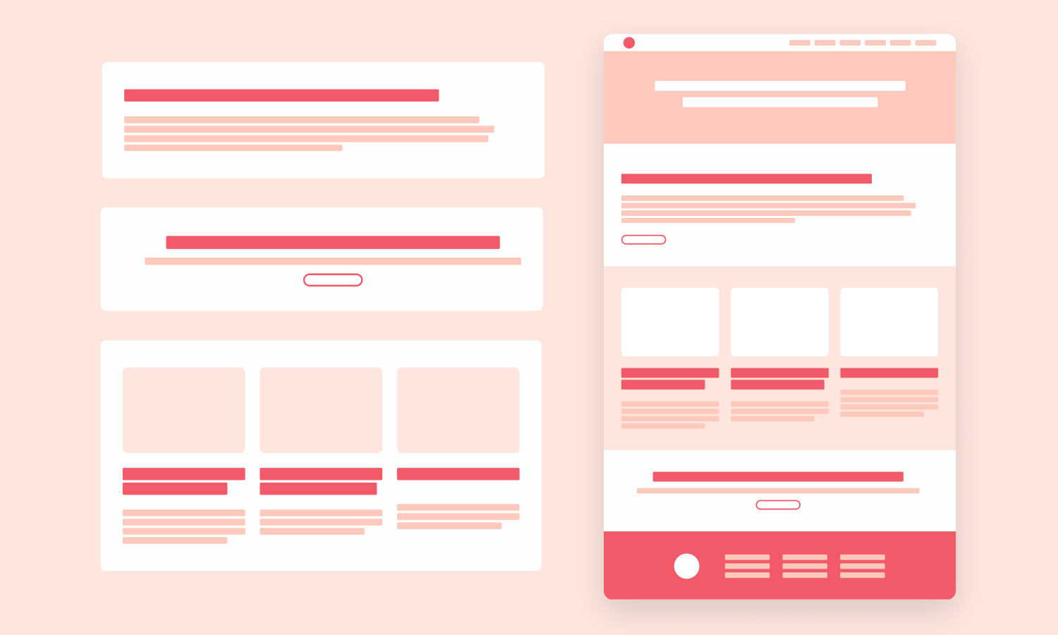 Website components graphic
