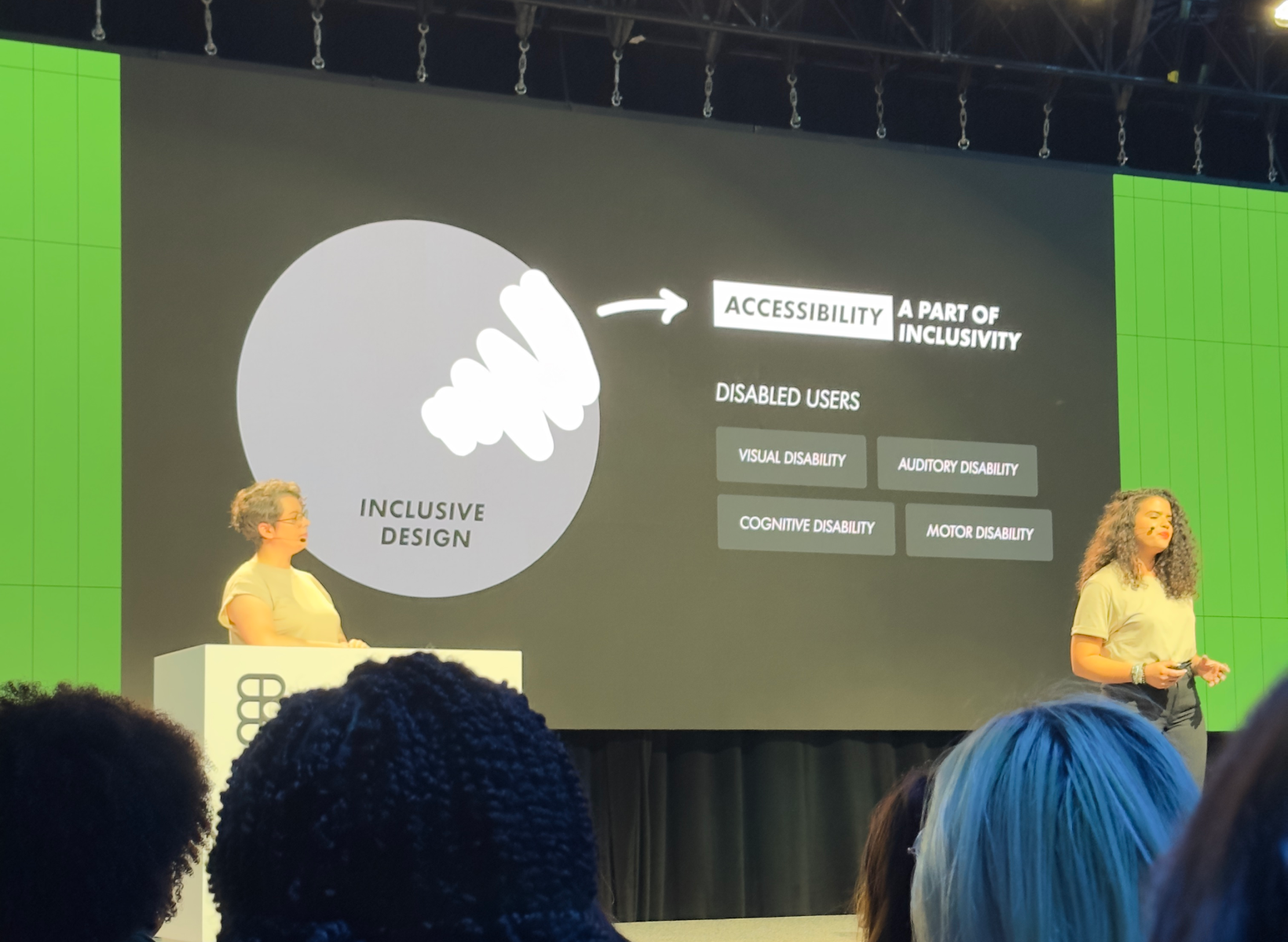 Kateryna Porshnieva presenting at Config