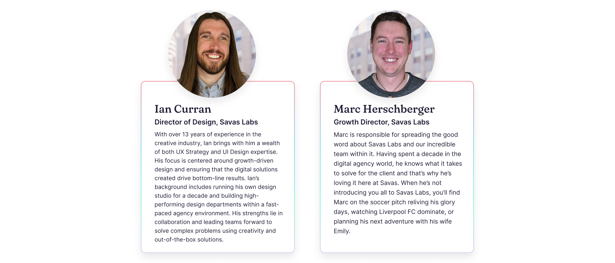 Webinar Speakers Ian Curran and Marc Herschberger