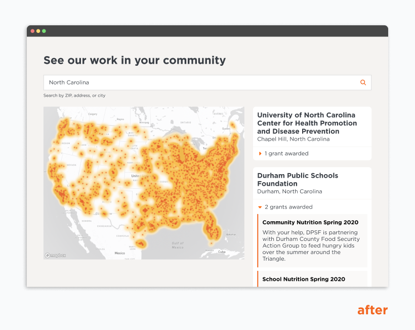 The updated Grant Impact interactive map