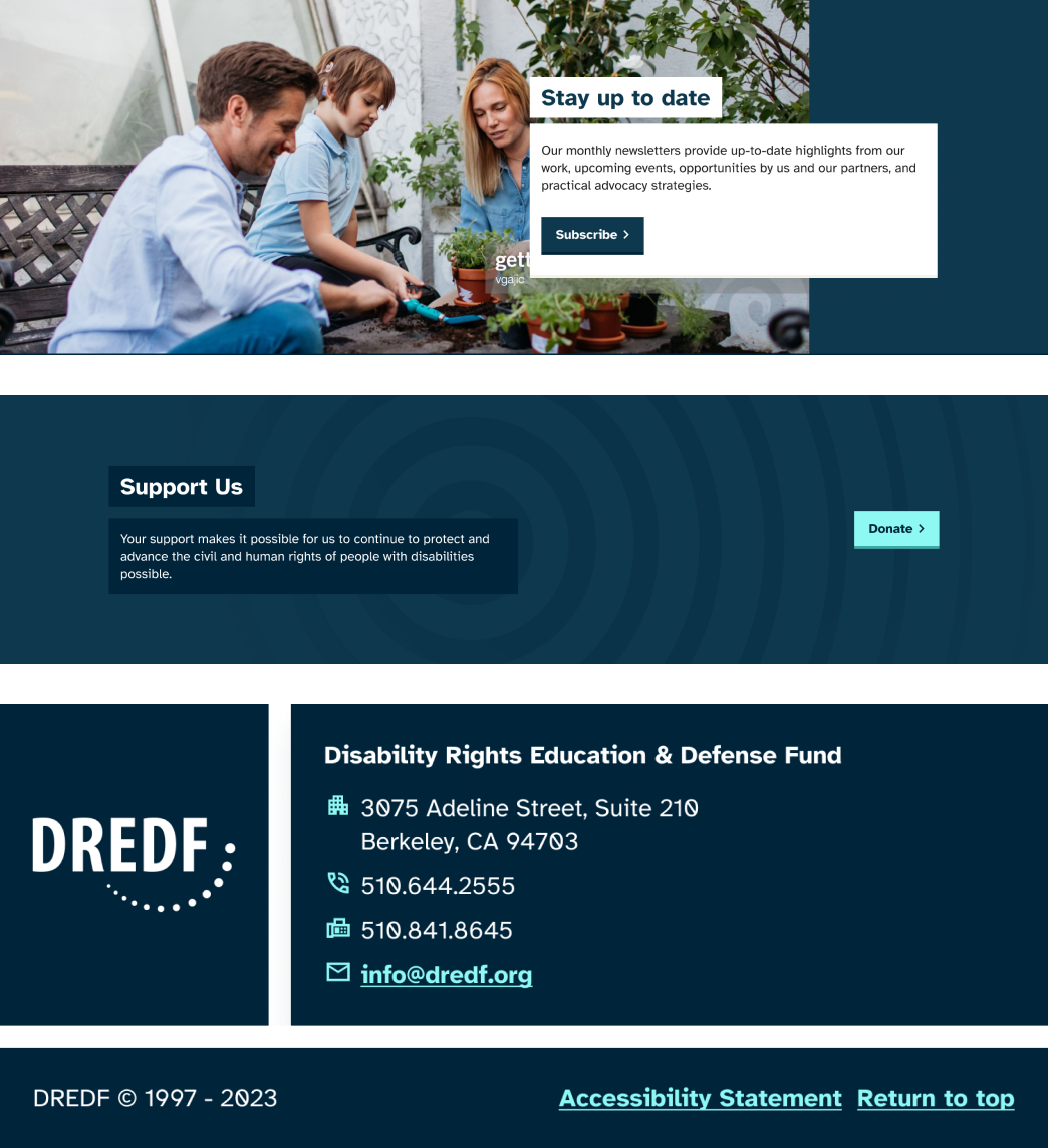 The boxes an layer motifs created for the DREDF website