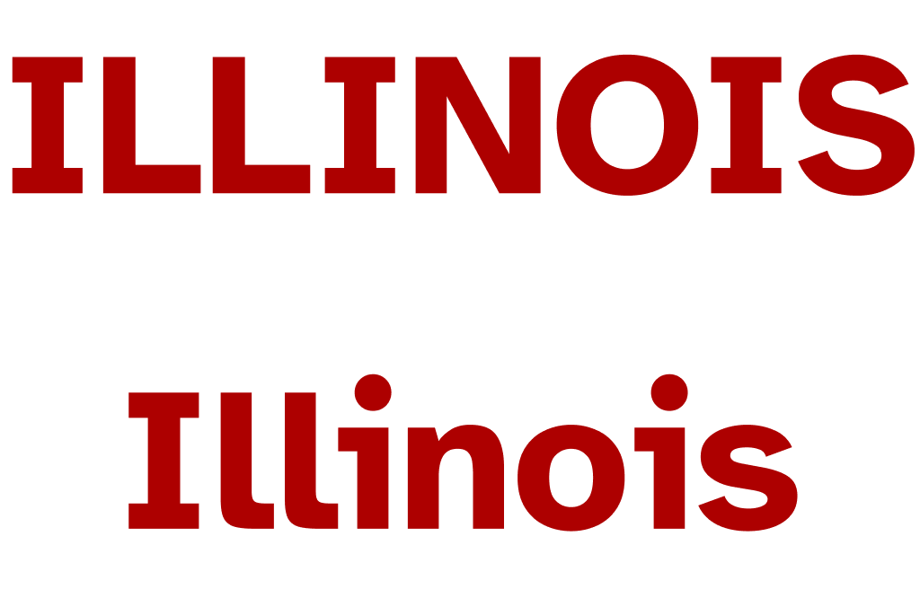The word 'Illinois' in the Atkinson Hyperlegible Typeface