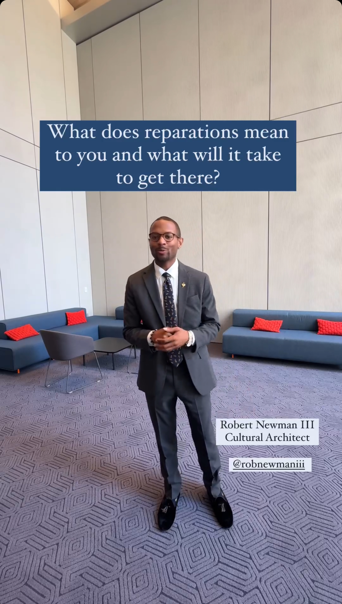 Robert Newman, a Harlem artist, gives his thoughts on reparations