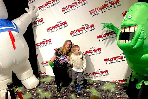 Wendy and her son at a family event