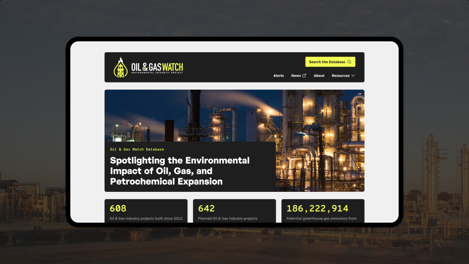Header image for Oil and Gas Watch