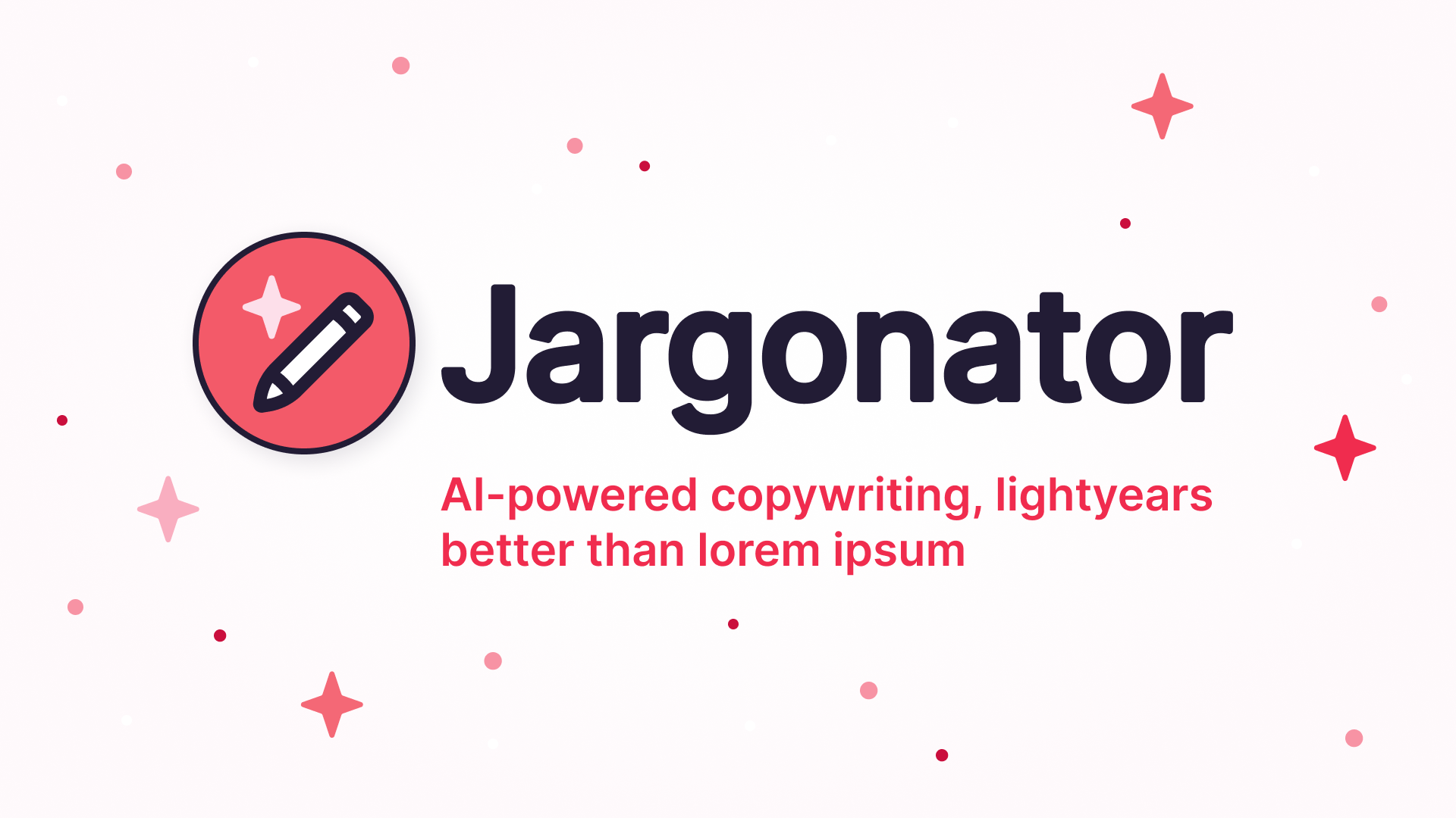 Logo for Jargonator an AI-powered copywriting Figma plugin.