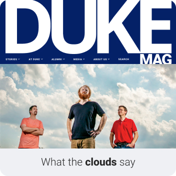 Screenshot of Duke Mag's website