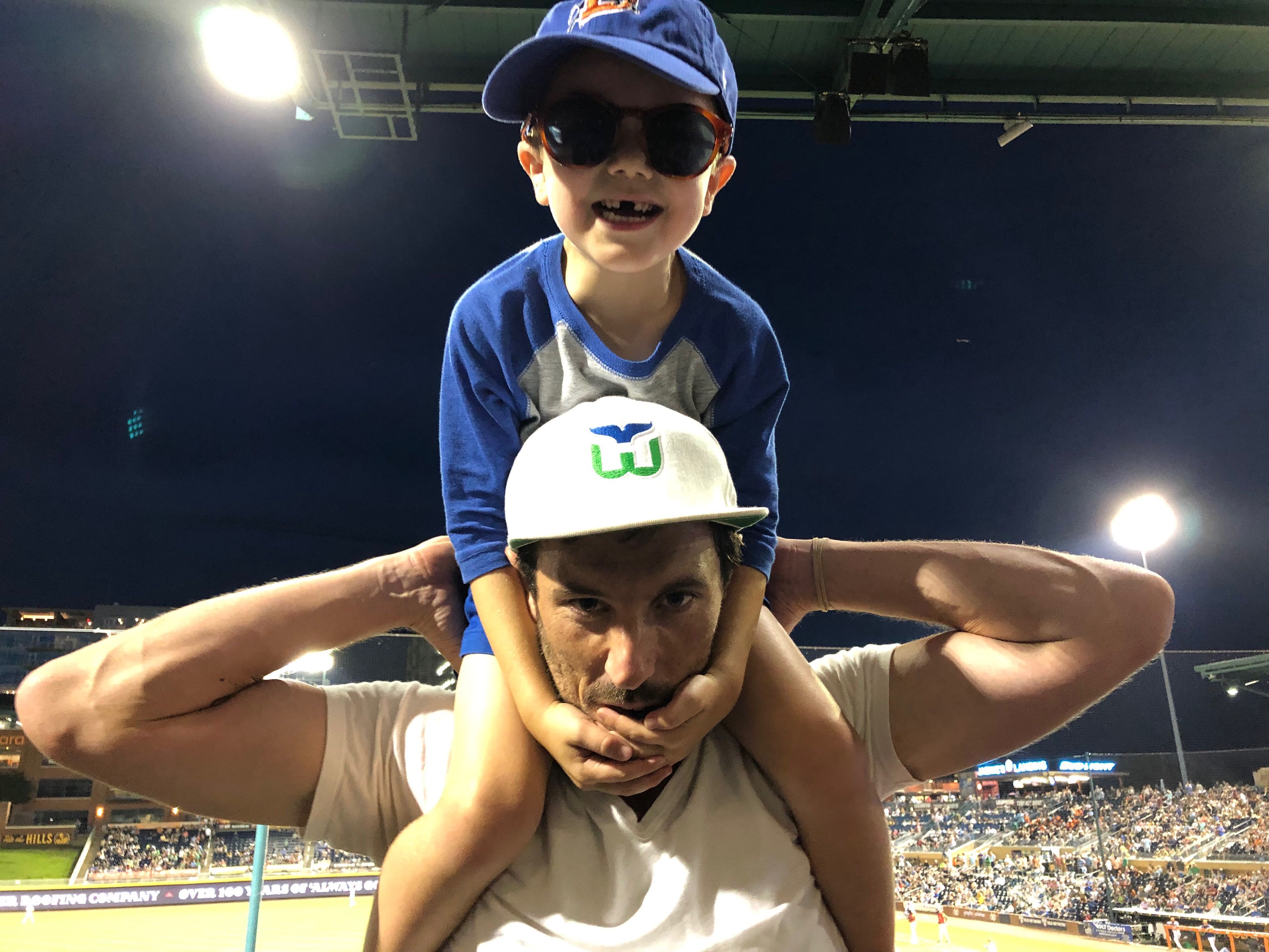 Chris in 2019 with Winston