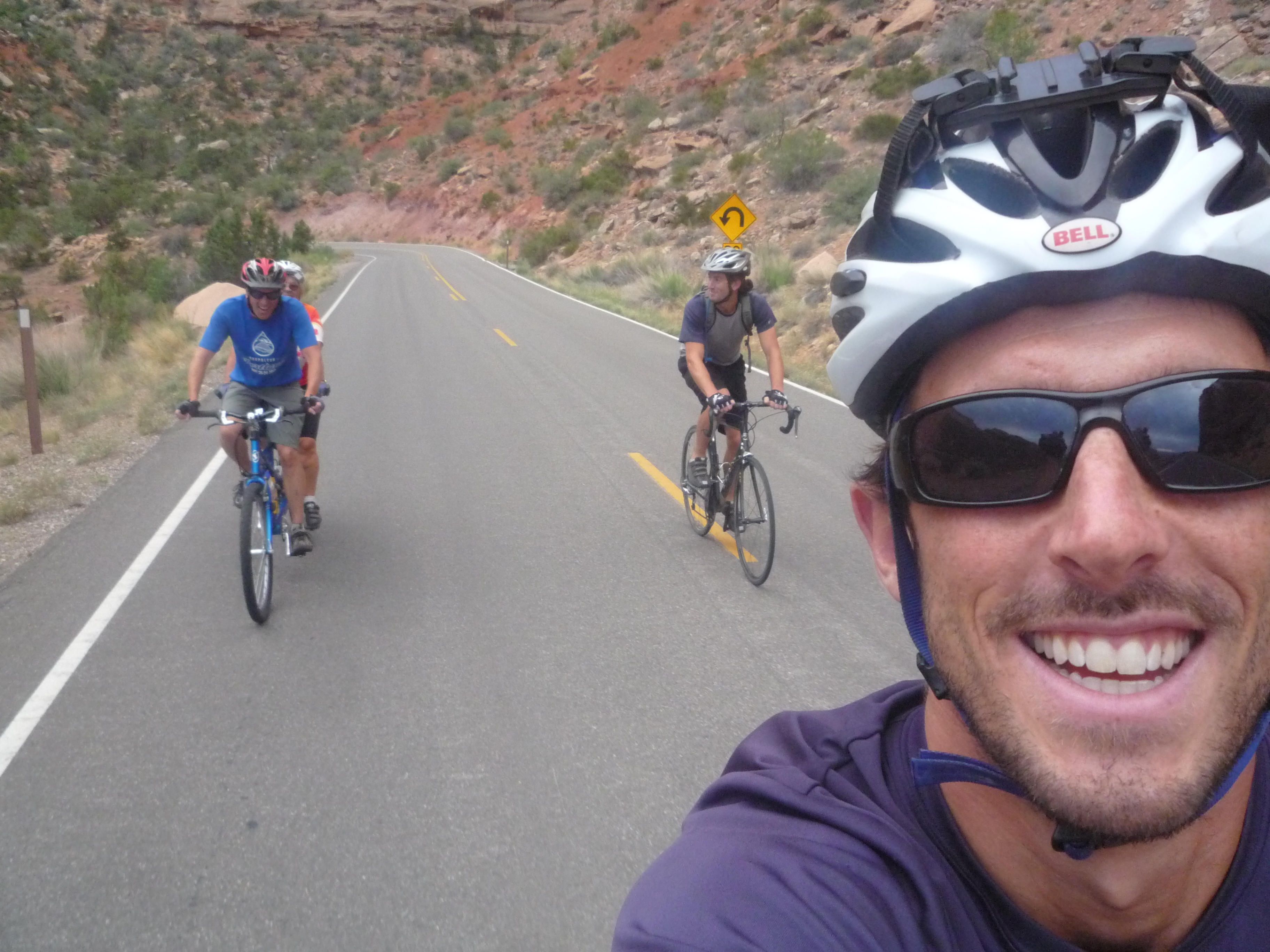Tolli, Russo, Randy and Nancy riding the monument in Colorado on August 8th, 2013