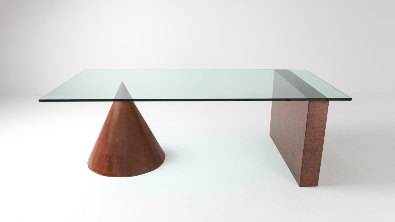 a geometric table designed by vignelli