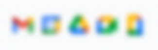 The new Google icon suite, blurred to a point to show the similarity