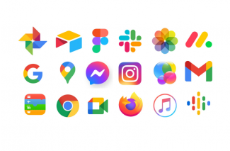 A collection of app icons showing the wide usage of multicolored icons