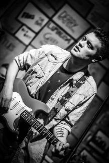 Matias playing guitar