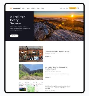 Navigating the Great Outdoors, a Curated Digital Experience  Savas Labs