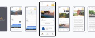 Yonderlust mobile screens