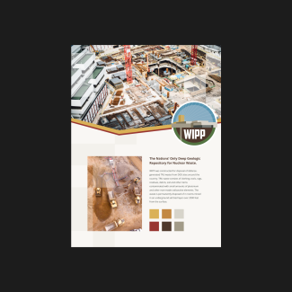 Exploration board 1 for the WIPP website redesign