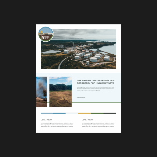 Exploration board 2 for the WIPP website redesign