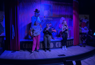Heather, Lu, and Savannah singing