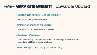 Highlights from Mary Kate McDevitt's presentation