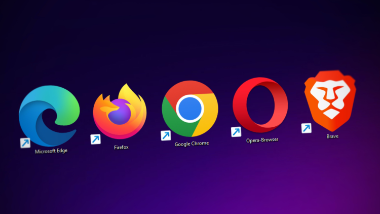 Logos for various web browsers